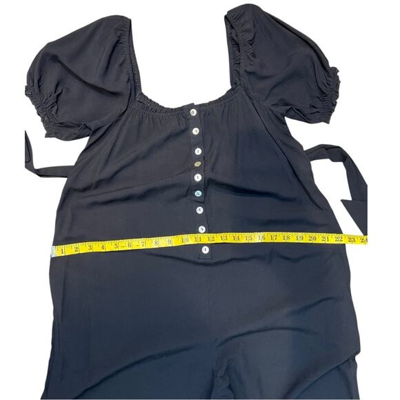 The Frolic Maternity ASOS button down relaxed leg Jumpsuit Sz 6 NWT - Picture 15 of 16